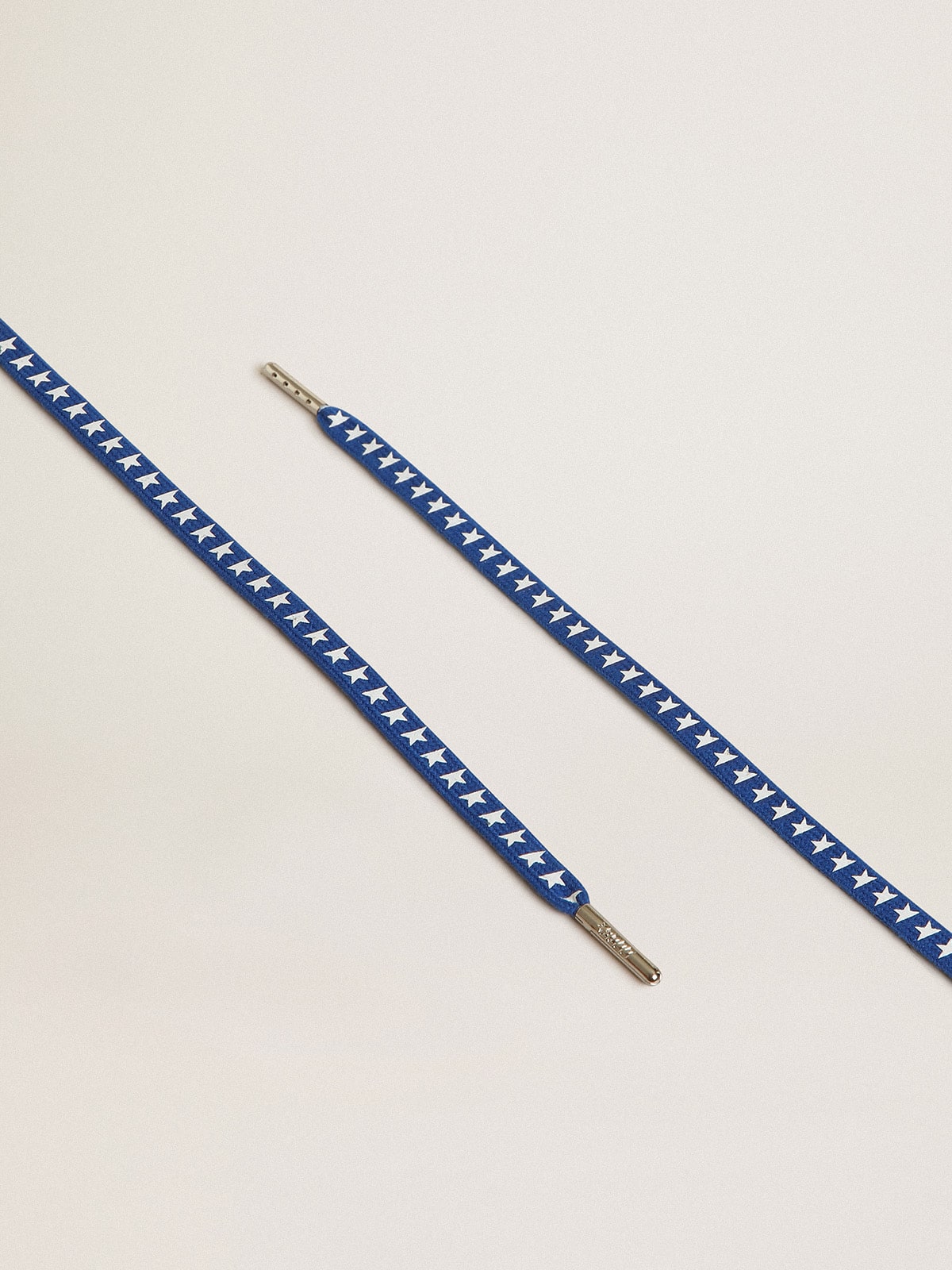 Golden Goose - Blue laces with contrasting white stars in 