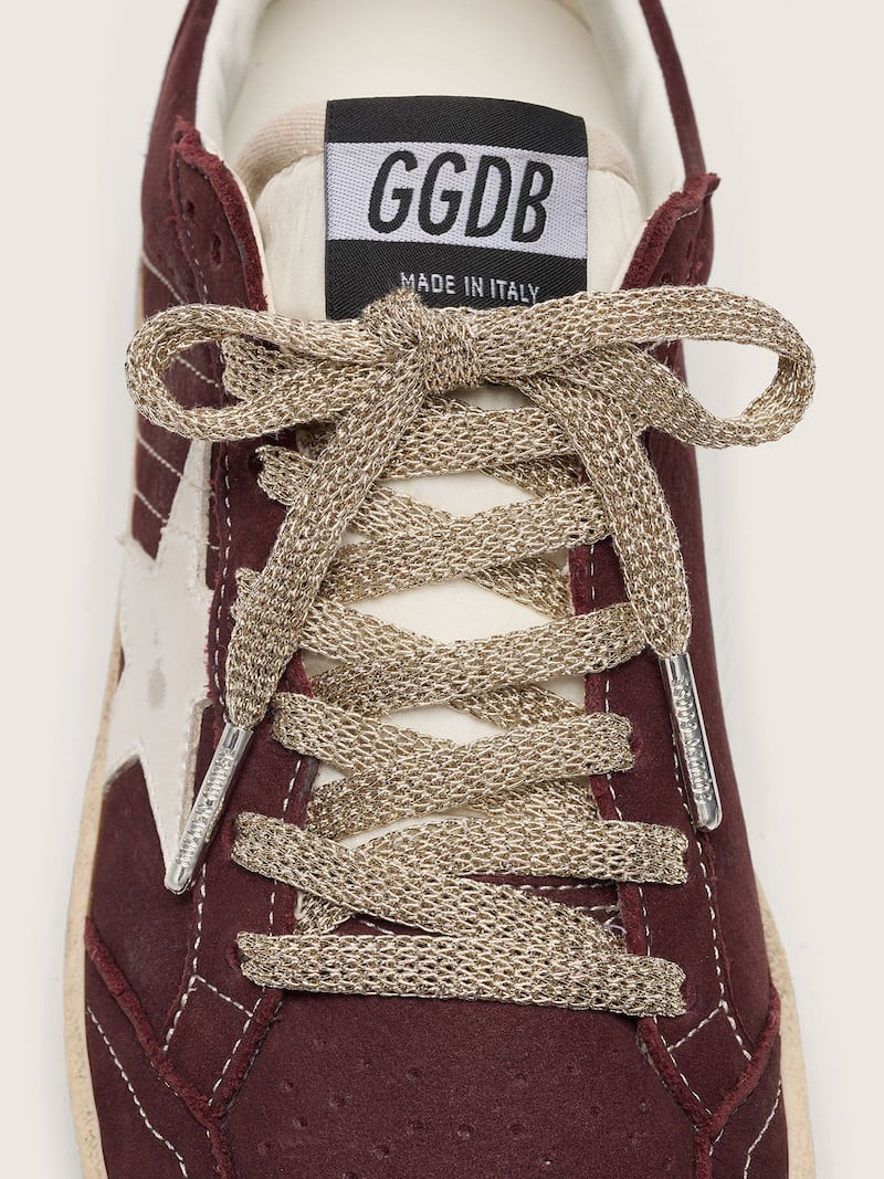 Golden Goose - Cordones de l&uacute;rex color dorado in 