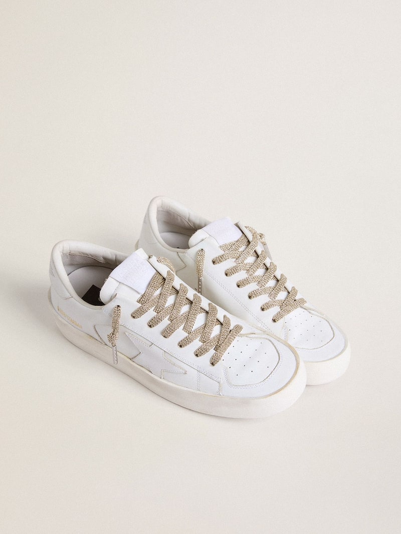 Golden Goose - Cordones de l&uacute;rex color dorado in 