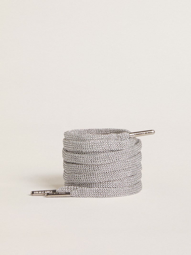 Silver lurex laces