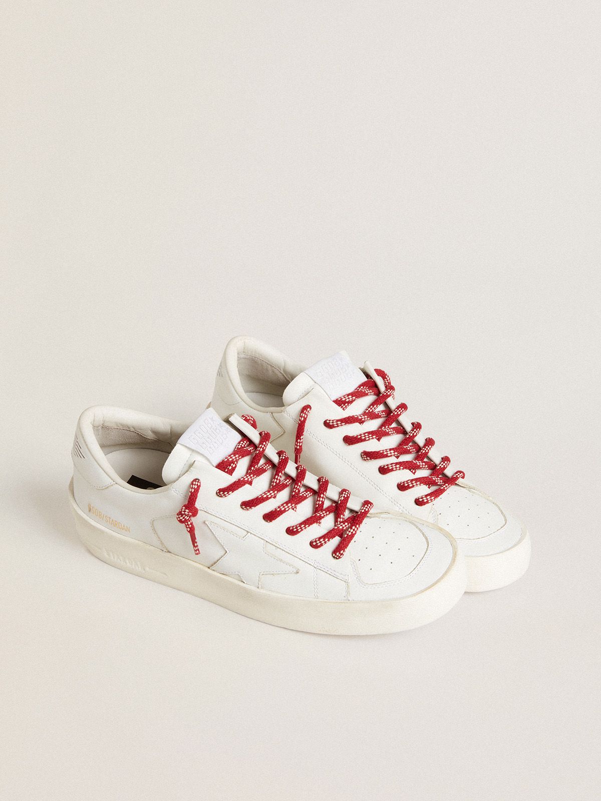 Golden Goose - Cadarços de algodão vermelho com ponteira vermelha in