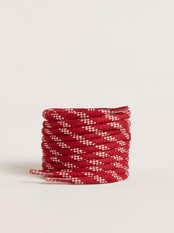 Golden Goose - Red cotton laces with red aglet in 