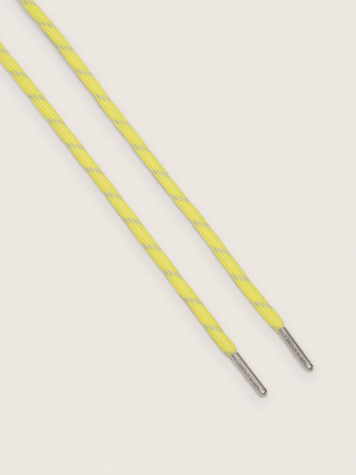 Golden Goose - Gelber Trekkingsenkel mit grauen Details in 