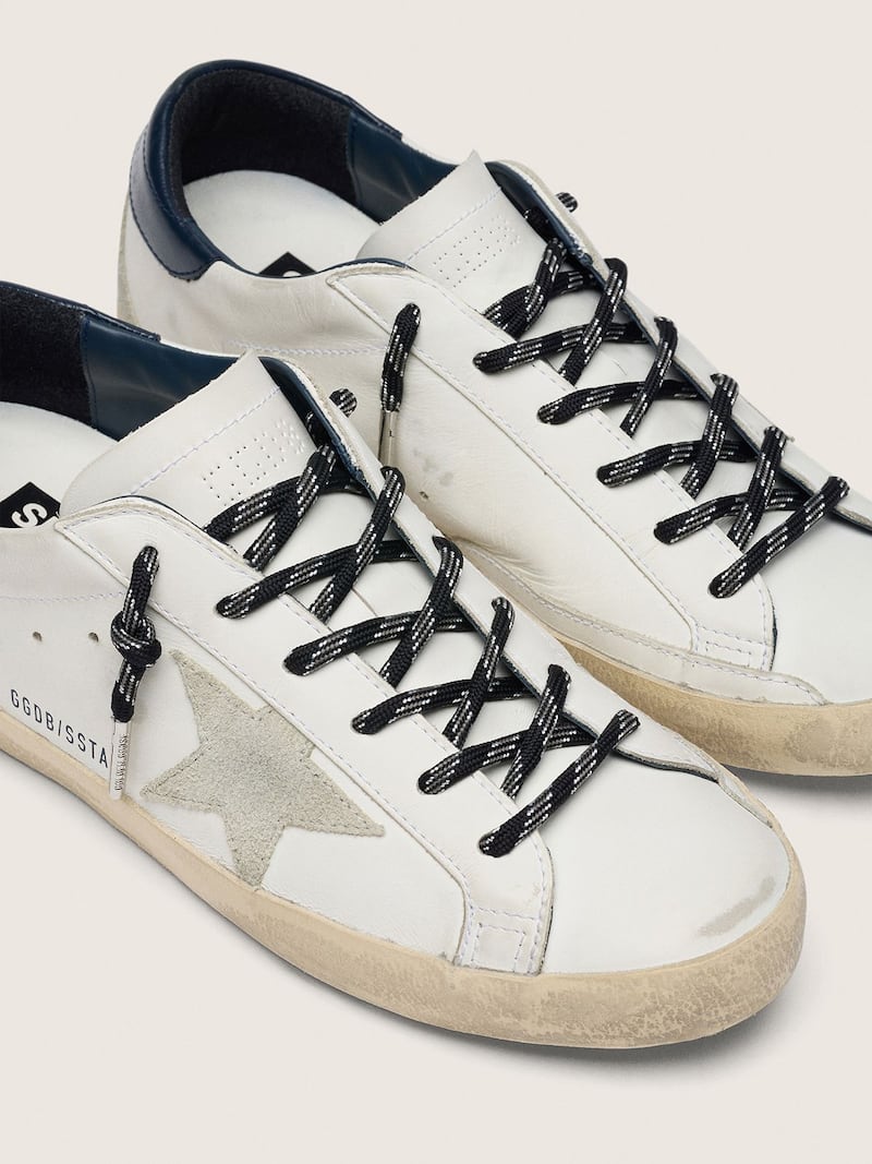 Golden Goose - Cordones de trekking negros con detalles grises in 