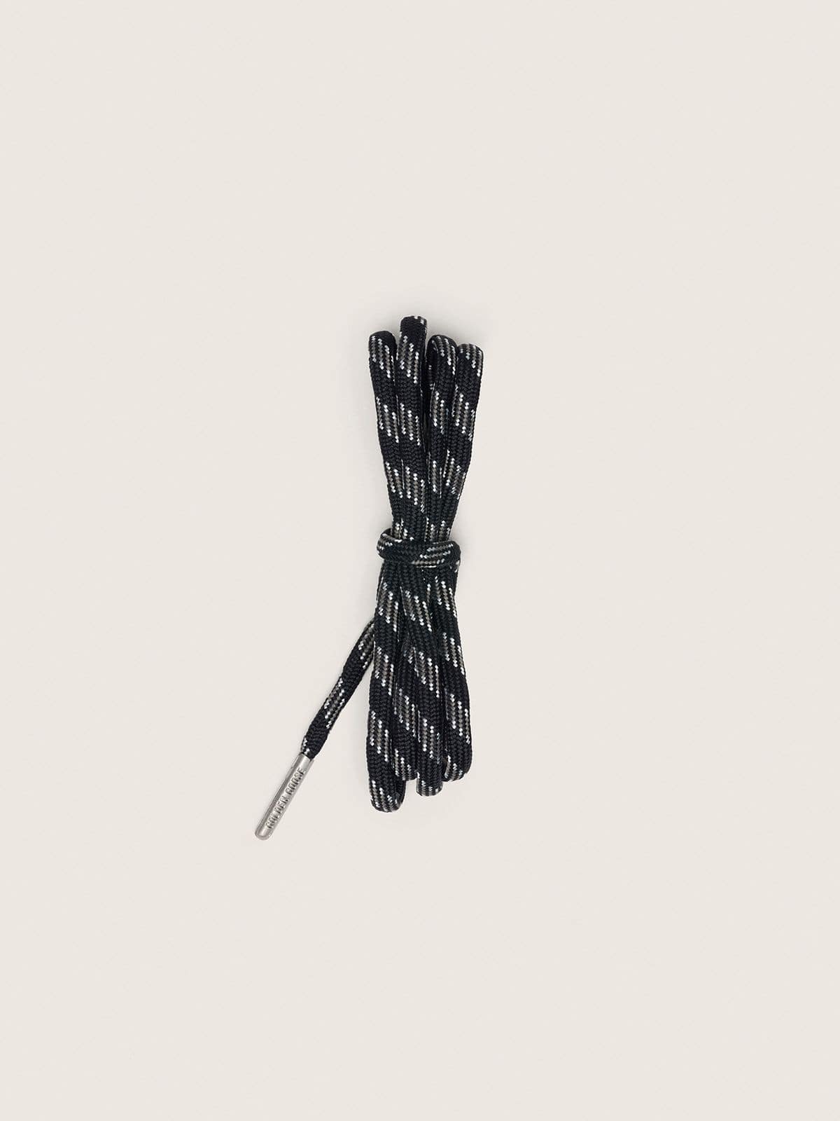 Golden Goose - Black hiking laces with gray details in 
