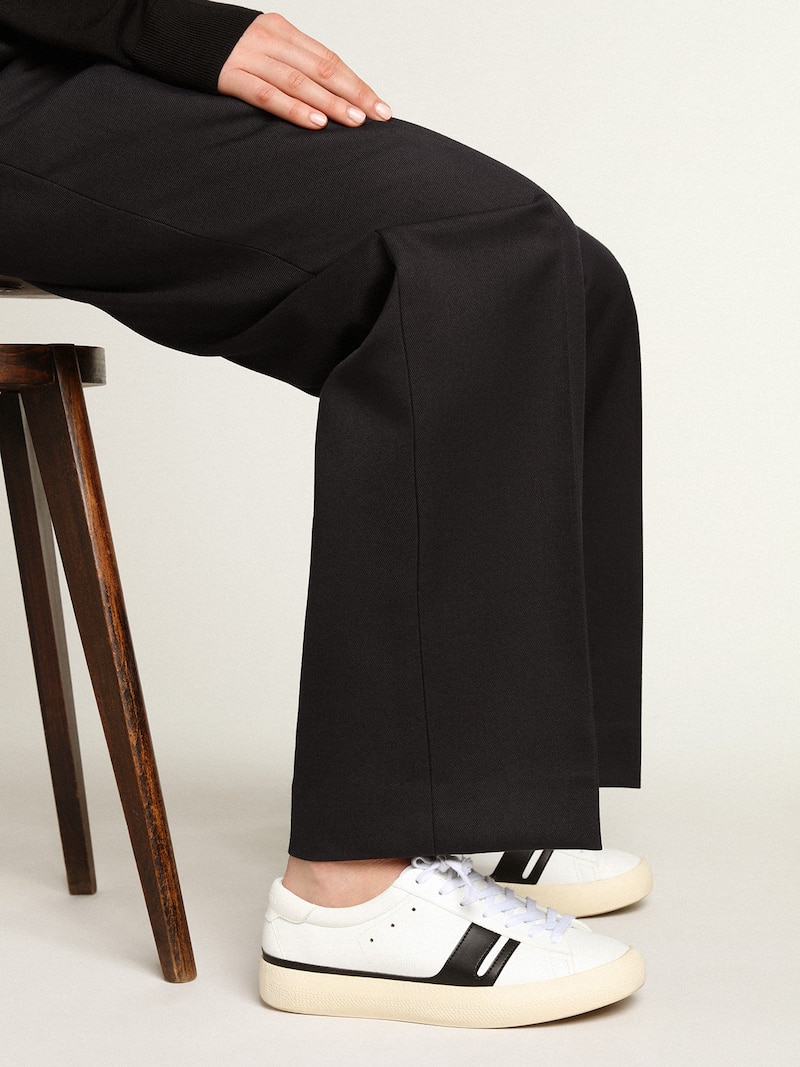 Golden Goose - Yatay Model 1B sustainable sneakers with white bio-based upper and black Y in 