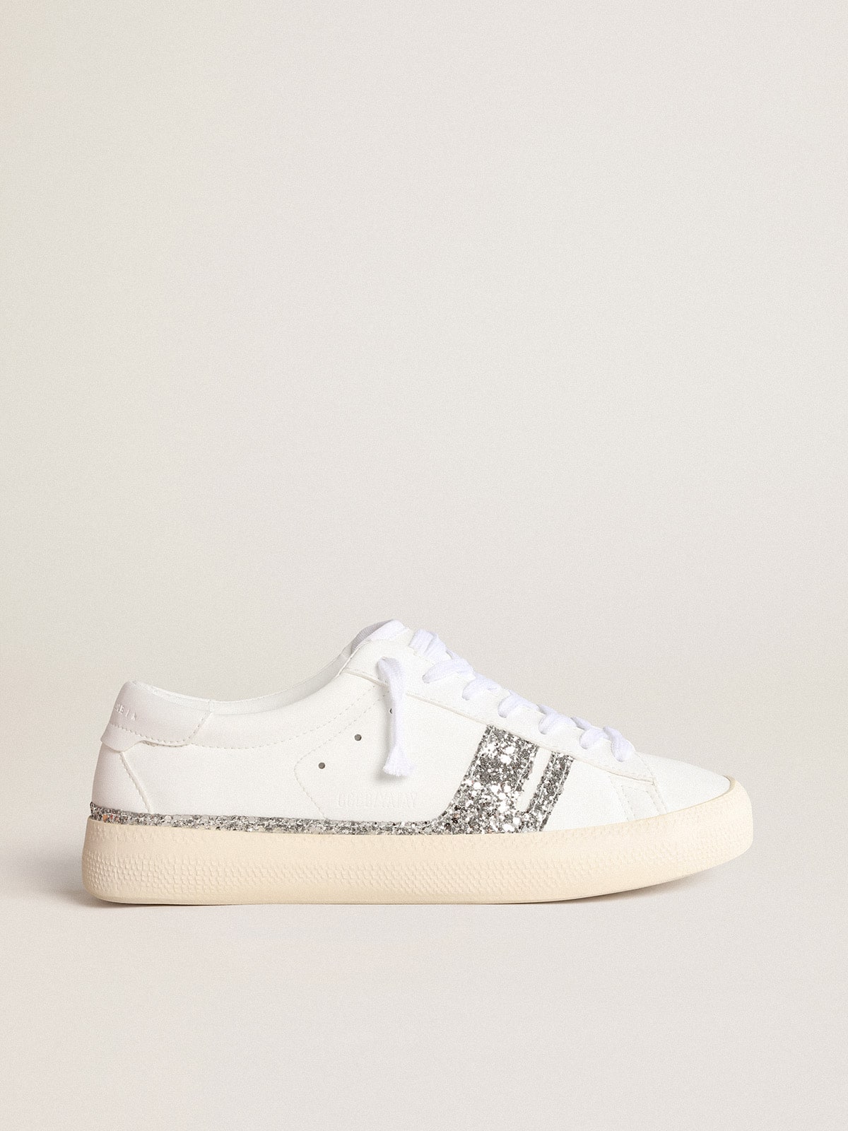 Silver glitter sneakers Yatay Model 1B | Golden Goose