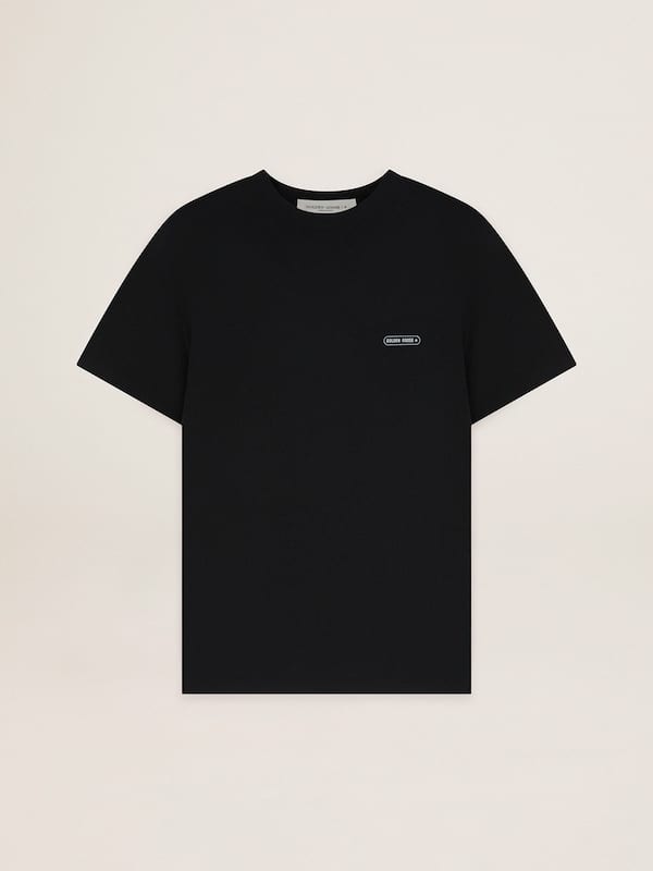 Golden Goose - T-shirt nera Game EDT Capsule Collection con logo a contrasto in 