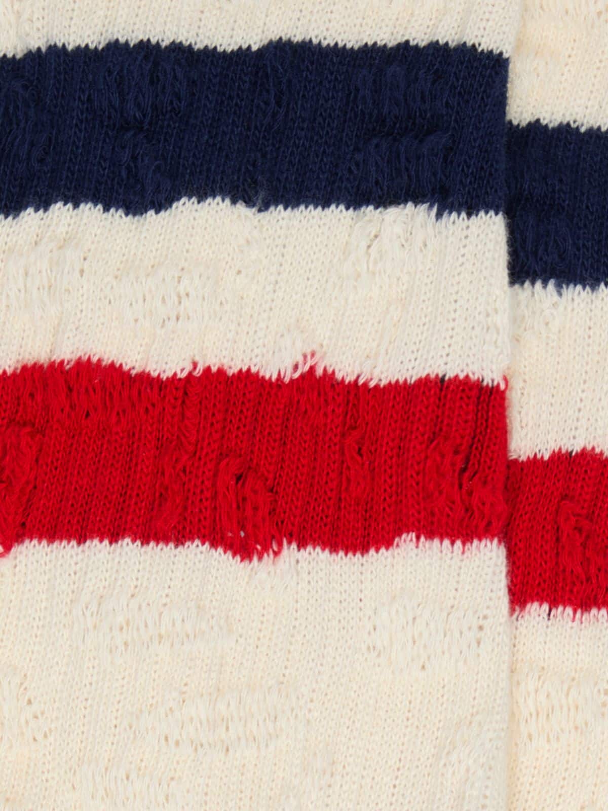 Golden Goose - Golden Goose | FiveFourFive Calzini bianco vintage con stripes in 