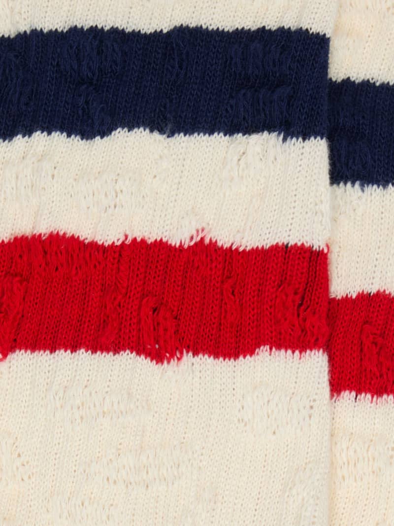 Golden Goose - Golden Goose | FiveFourFive Calzini bianco vintage con stripes in 