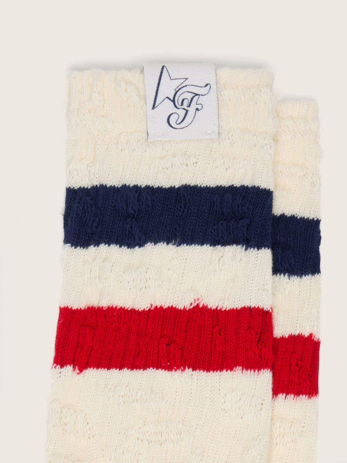Golden Goose - Golden Goose | FiveFourFive Calzini bianco vintage con stripes in 