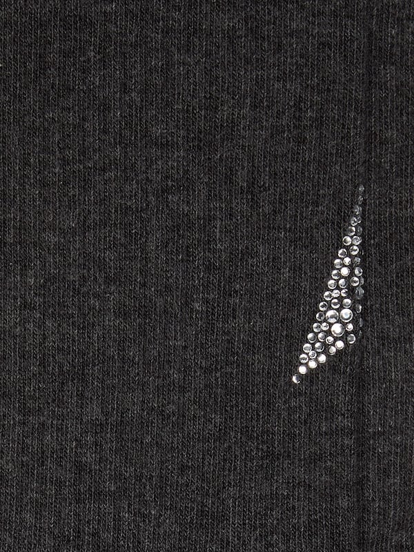 Dark gray socks with crystal star on the back
