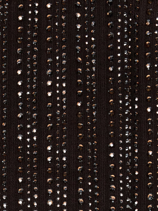 Golden Goose - Dark brown cotton socks with distressed details and rhinestones in 
