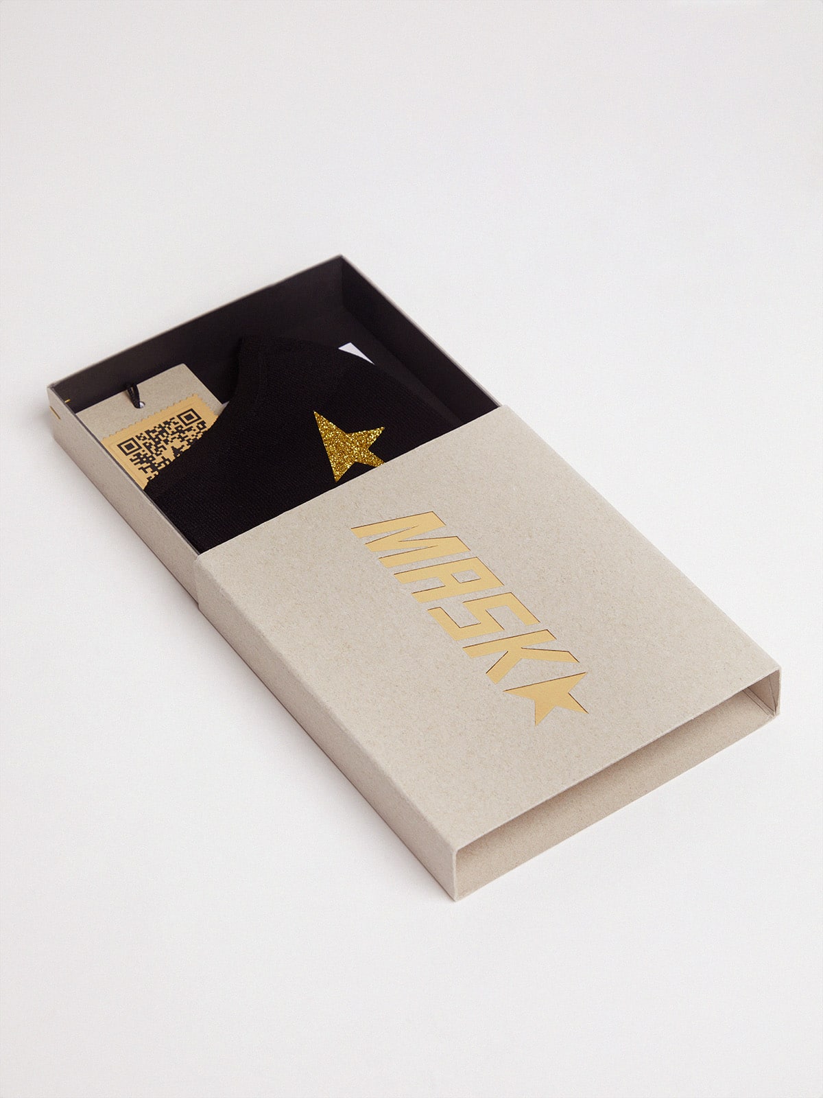Golden Goose - Black Golden face mask with gold star in 