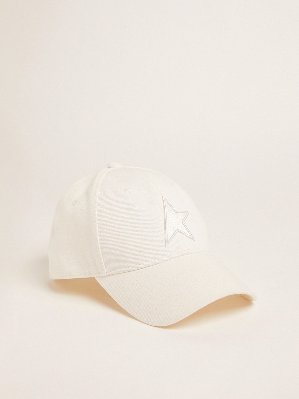 Golden Goose - Cappellino da baseball bianco con stella in 