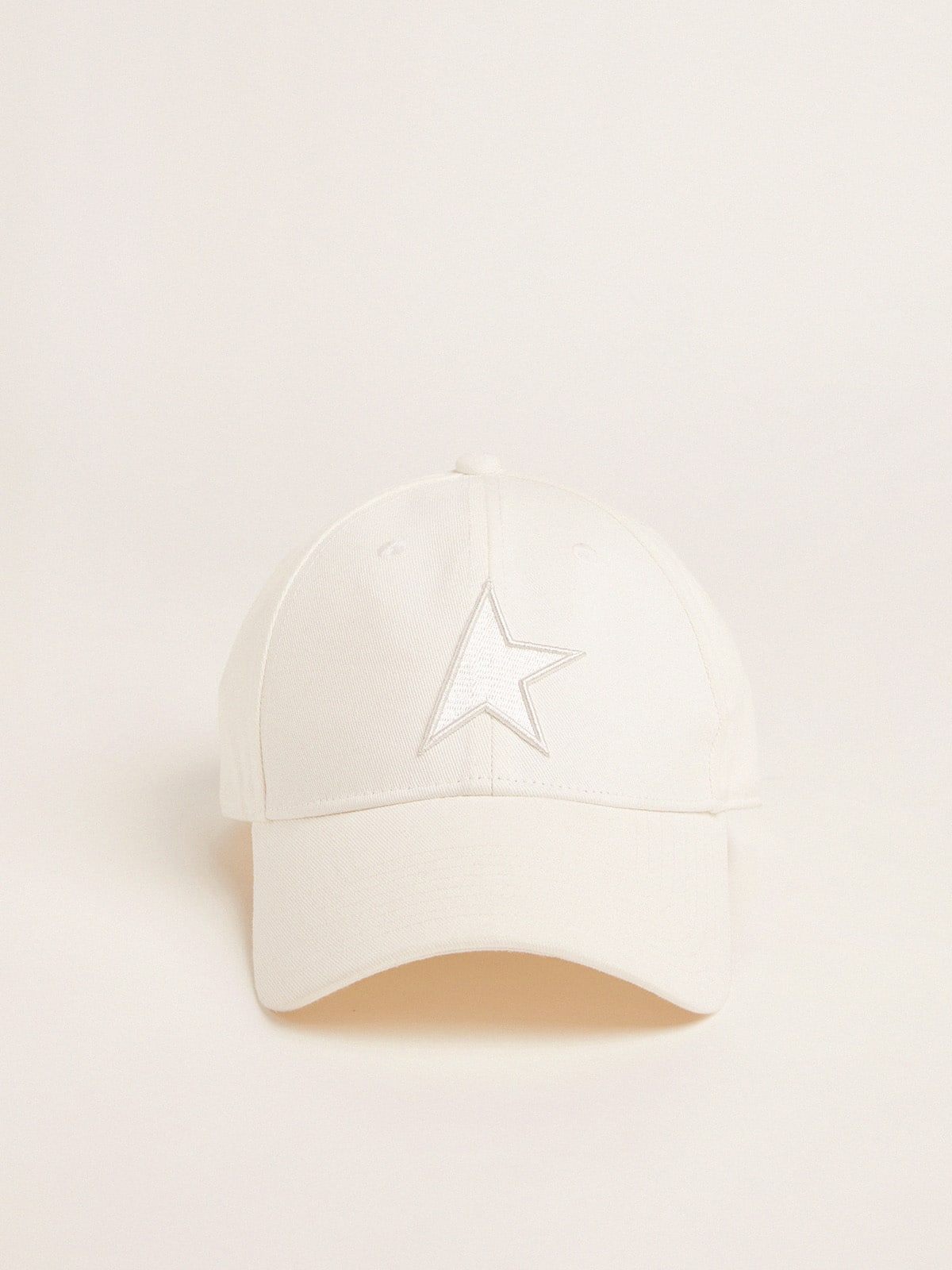 Golden Goose - Gorra de béisbol blanca con estrella in 