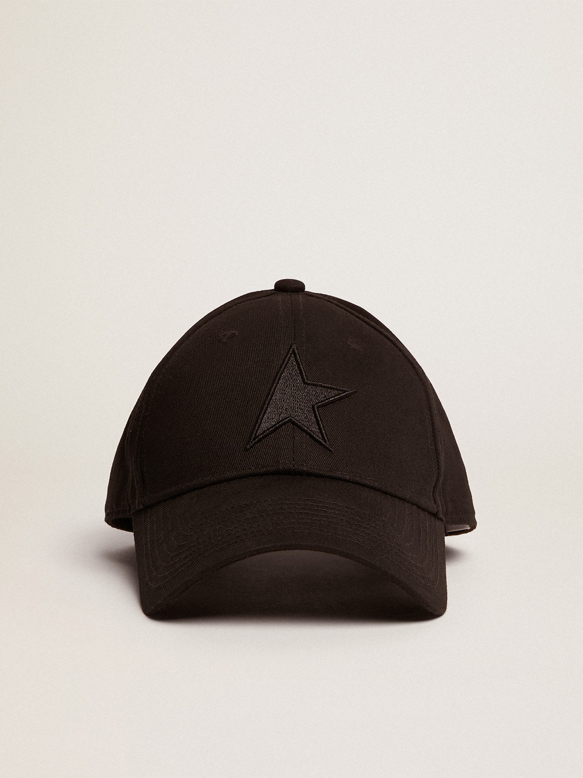 Golden Goose - Kids’ black baseball cap with star in 