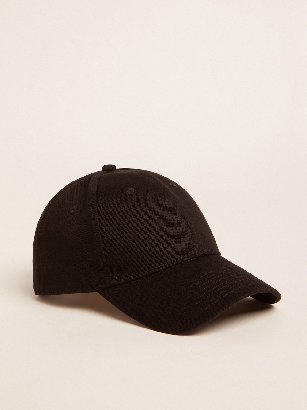 Golden Goose - Cappellino da baseball di colore nero con logo laterale   in 