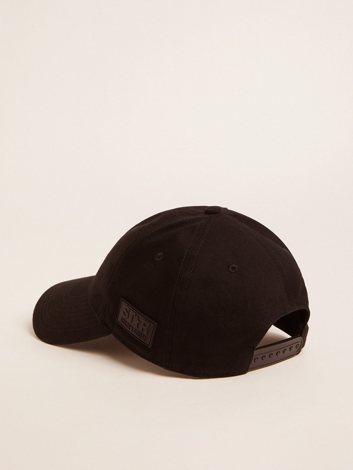 Golden Goose - Black baseball cap with logo on the side   in 