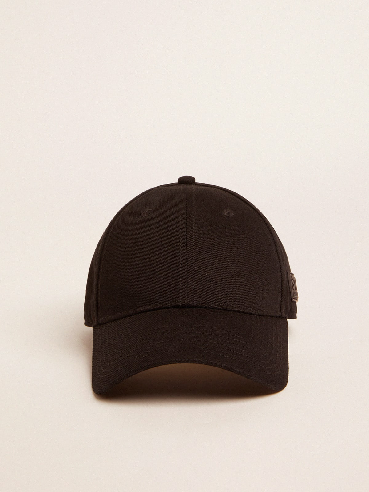 Golden Goose - Black baseball cap with logo on the side   in 