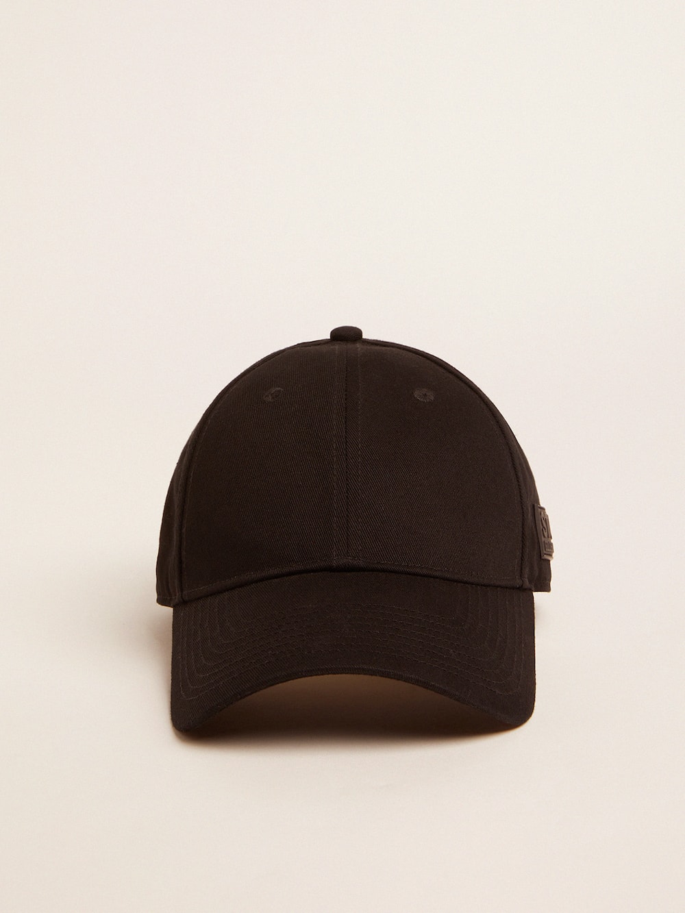 Golden Goose - Cappellino da baseball di colore nero con logo laterale   in 