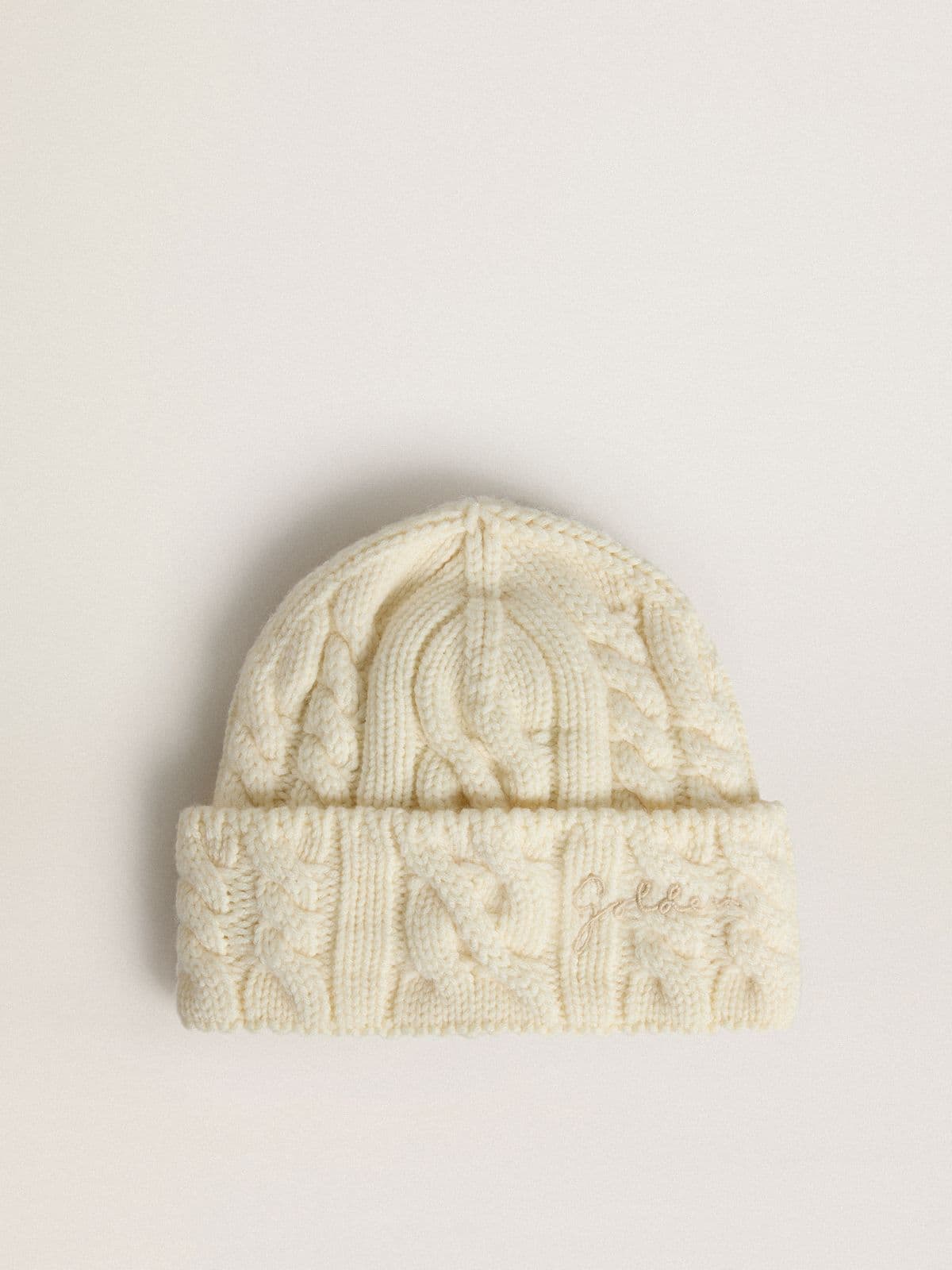 【blanc】GOLDEN GOOSE GGDB CAP White baseball cap with star