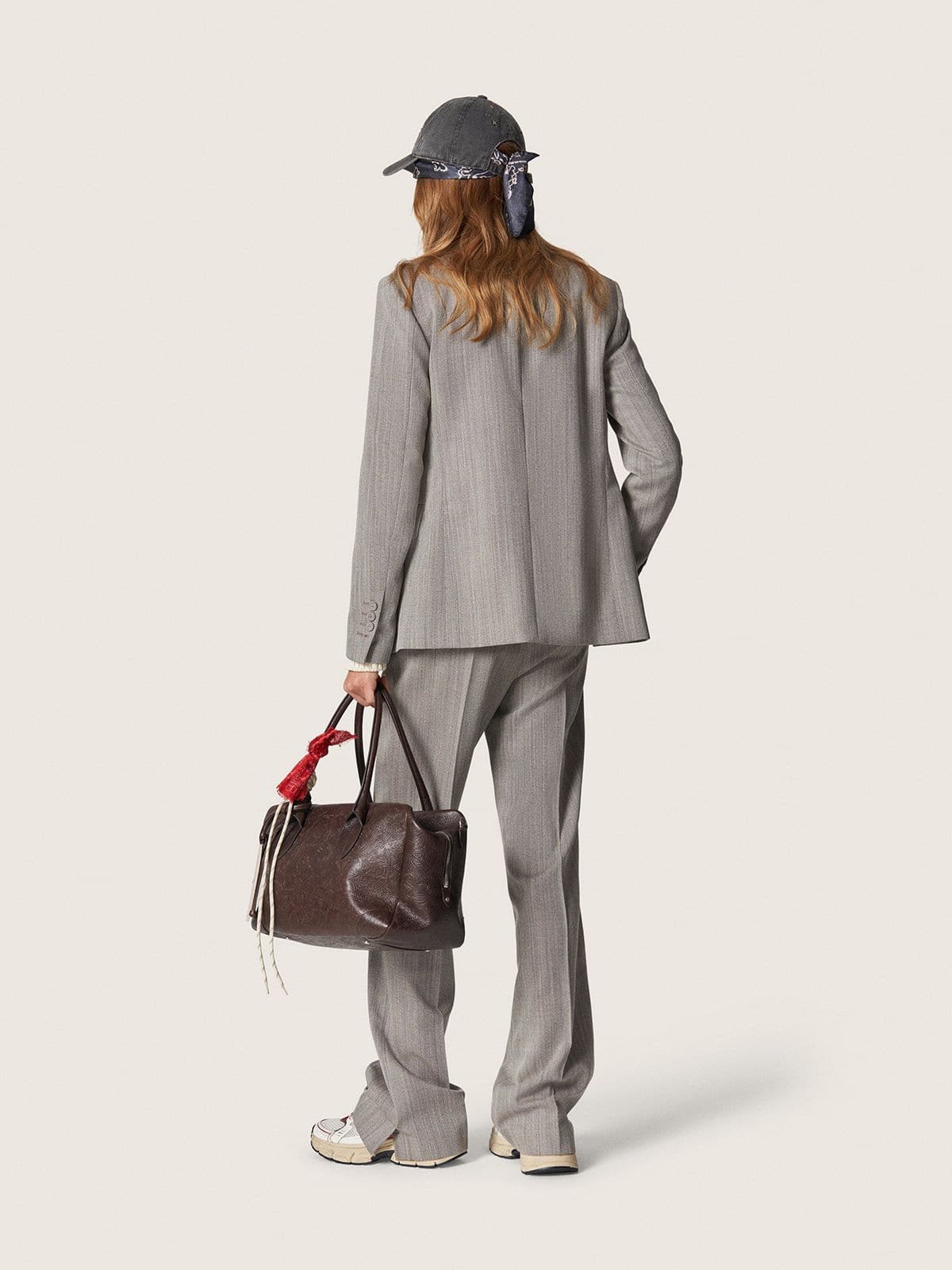 Golden Goose - Anthrazitgraues Halstuch mit Paisleymuster in 