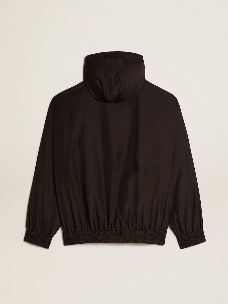 Golden Goose - Veste coupe-vent noire avec capuche in 