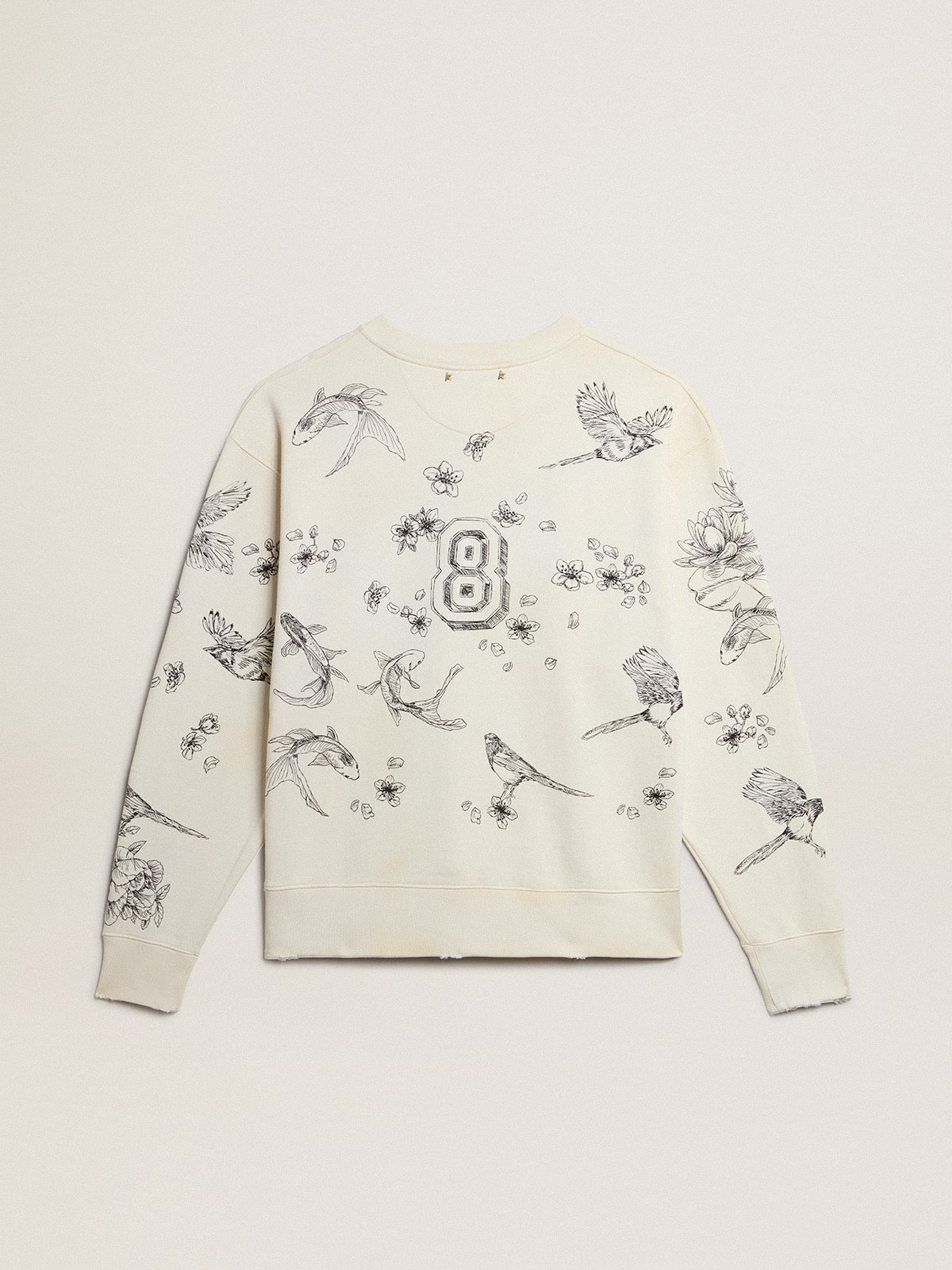 Golden Goose - Sudadera CNY color blanco envejecido  in 