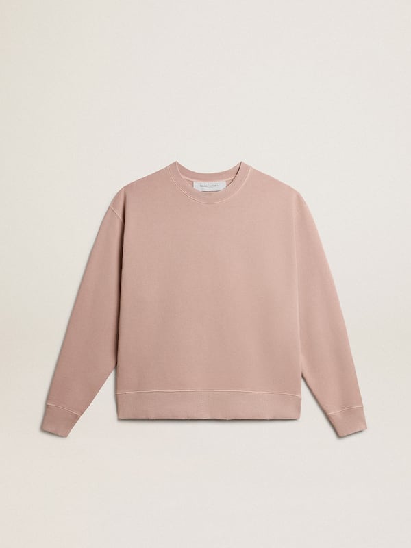 Golden Goose - Powder-pink sweatshirt with reverse logo on the back - Jersey Capsule in 