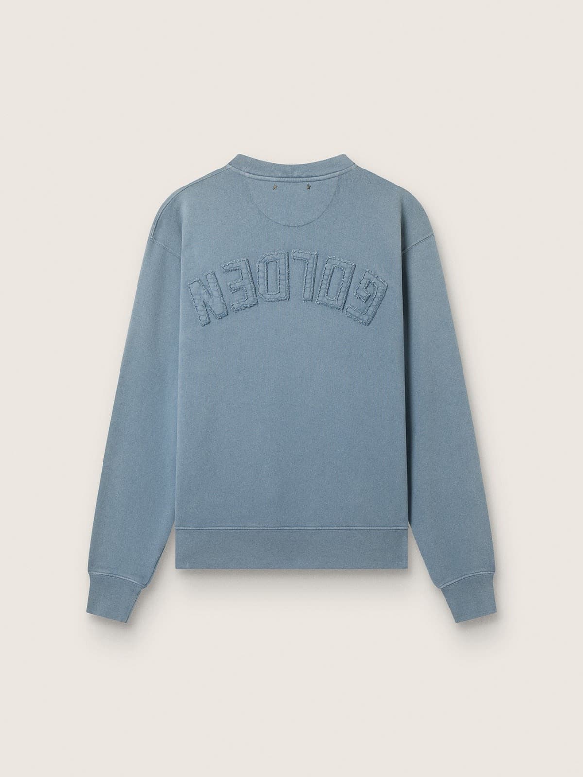 Golden Goose - Baby blue sweatshirt with reverse logo on the back - Jersey Capsule in 