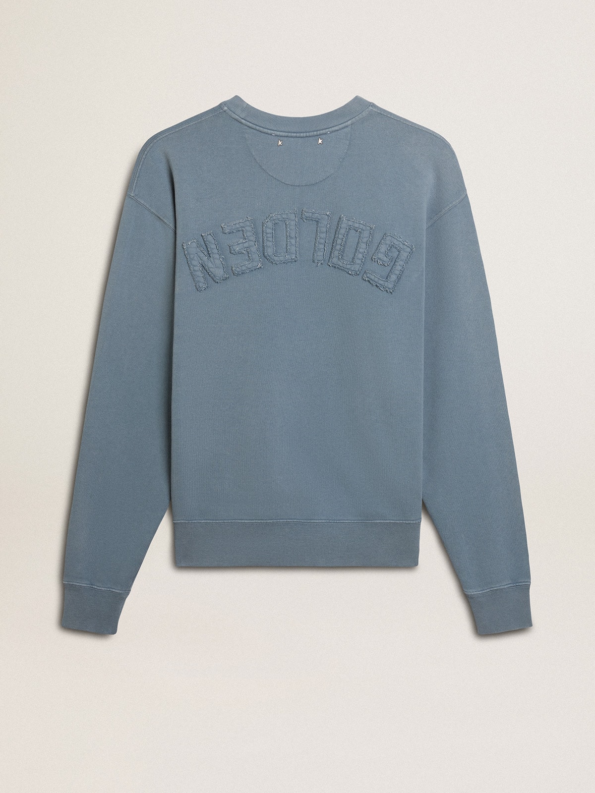 Golden Goose - Baby blue sweatshirt with reverse logo on the back - Jersey Capsule in 