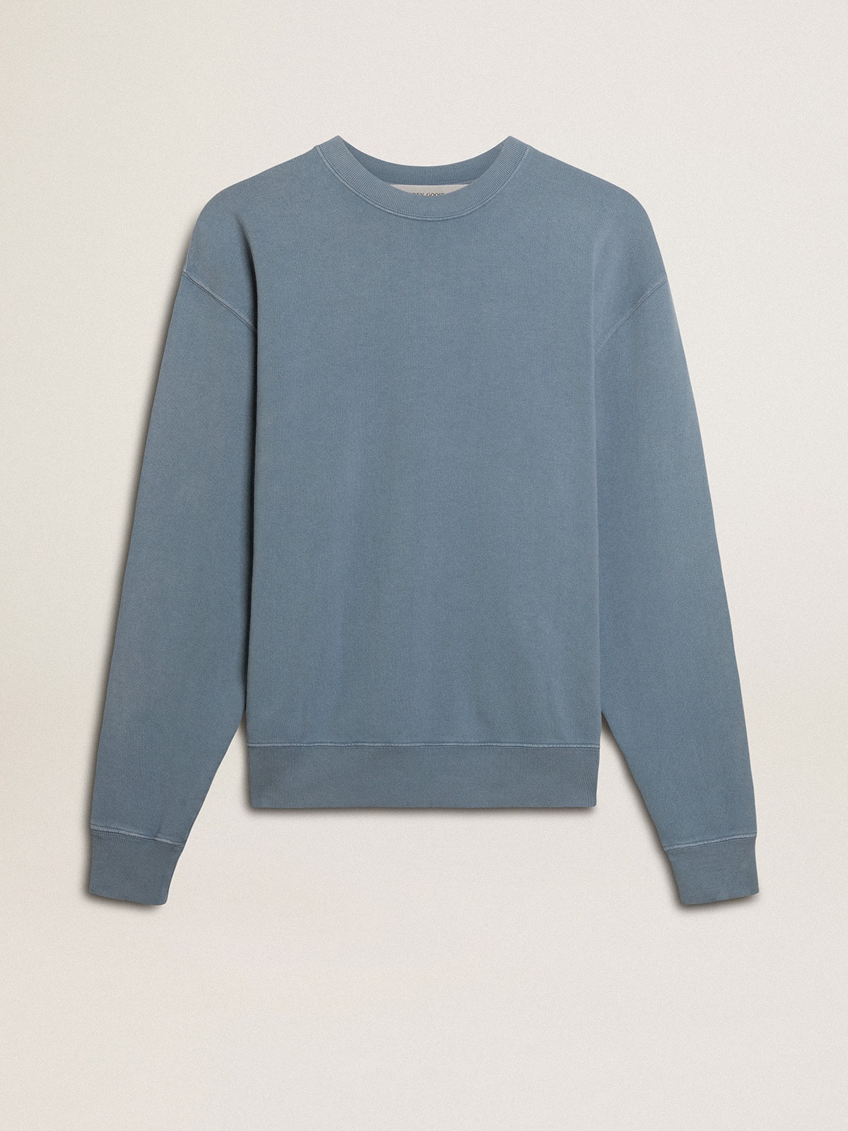 Golden Goose - Baby blue sweatshirt with reverse logo on the back - Jersey Capsule in 