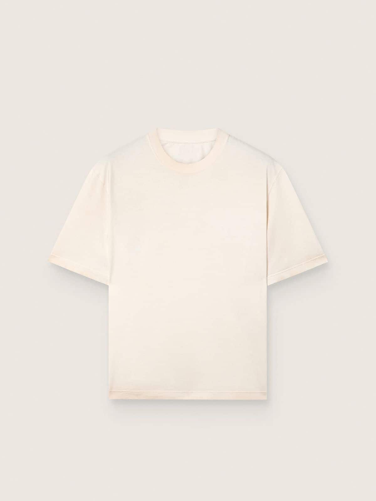 Golden Goose - Camiseta unisex Star de algodón blanco vintage con estampado negro en la espalda in 