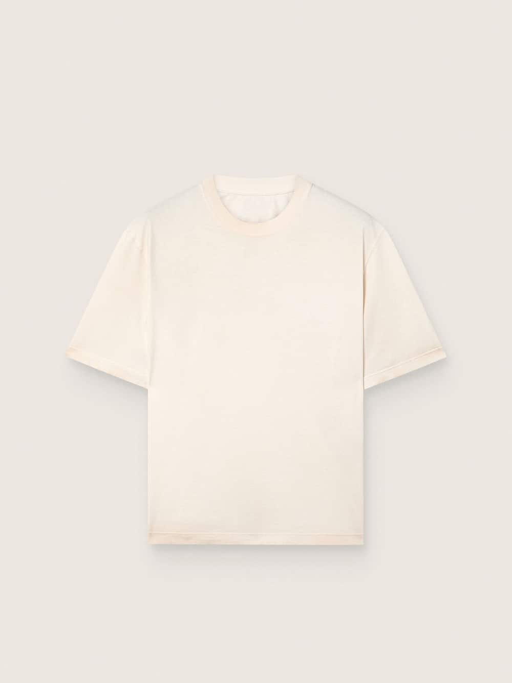 T-shirt unisexe Star en coton blanc vintage avec imprimé noir dans le dos — Golden Goose