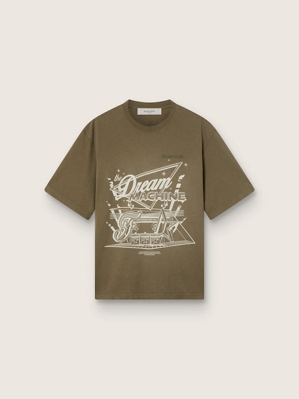 Golden Goose /  Fivefourfive Collab brown “Where Dreams Come True” T-shirt