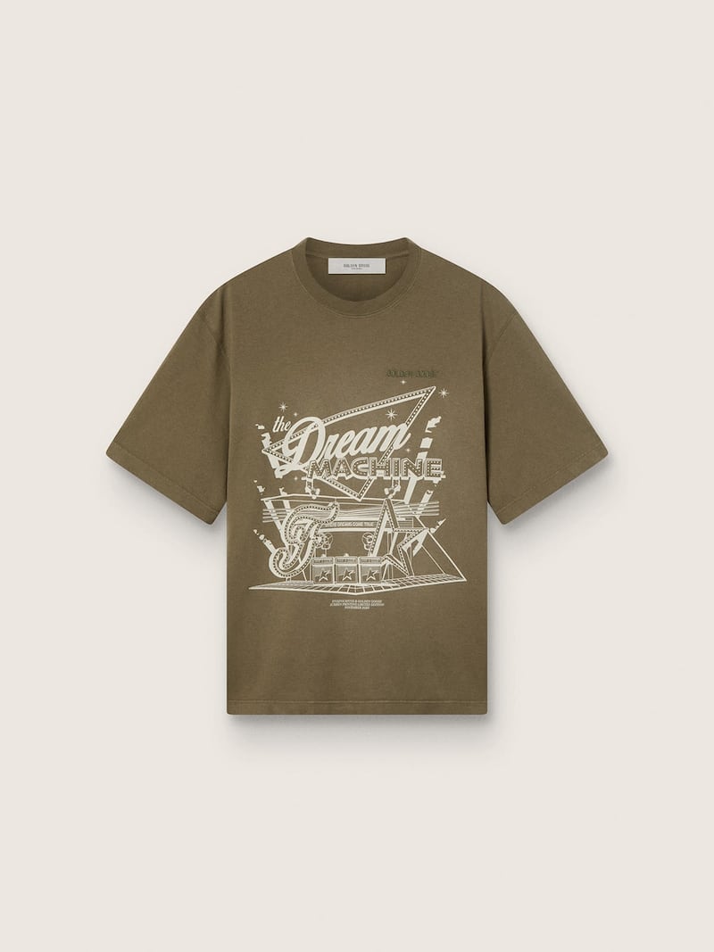 Golden Goose /  Fivefourfive Collab brown “Where Dreams Come True” T-shirt