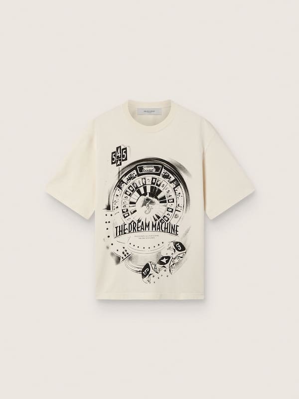 Golden Goose /  Fivefourfive Collab white “Dream Time” T-shirt
