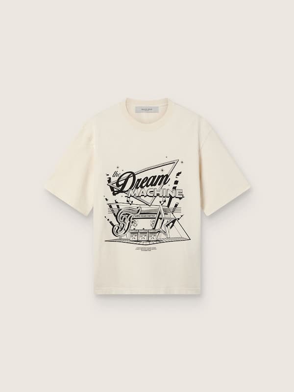 Golden Goose /  Fivefourfive Collab white “Where Dreams Come True” T-shirt