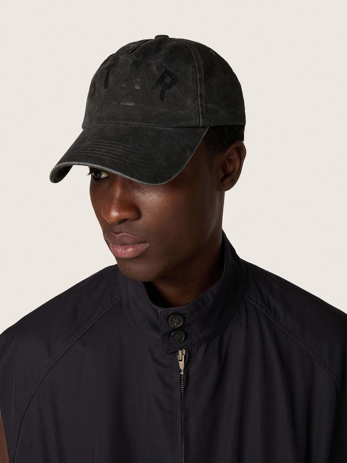 Star baseball cap in anthracite-gray cotton