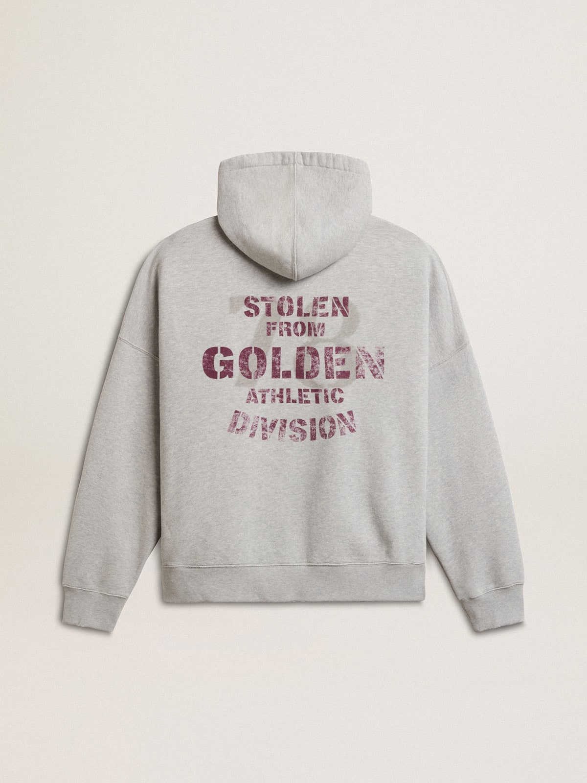 Golden Goose - Unisex cotton hooded sweatshirt with print on the back in 