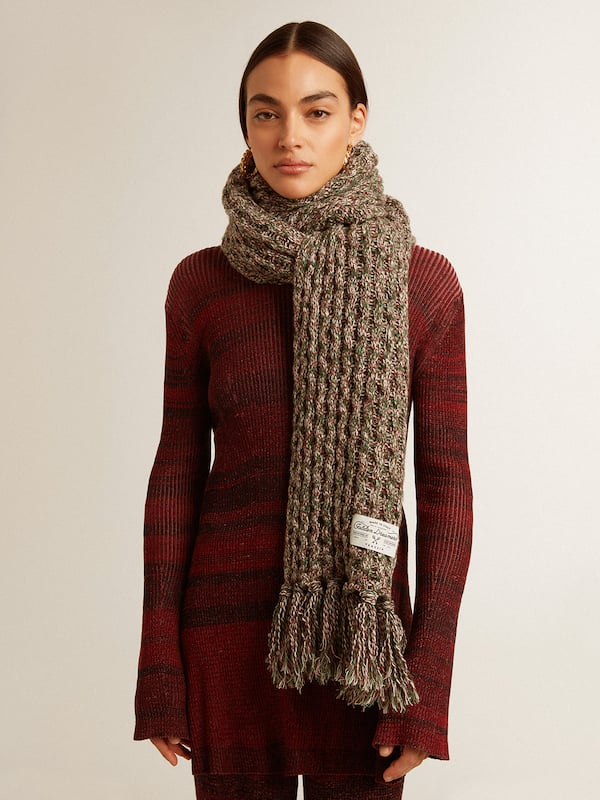 Golden Goose - Multicolored wool scarf in 