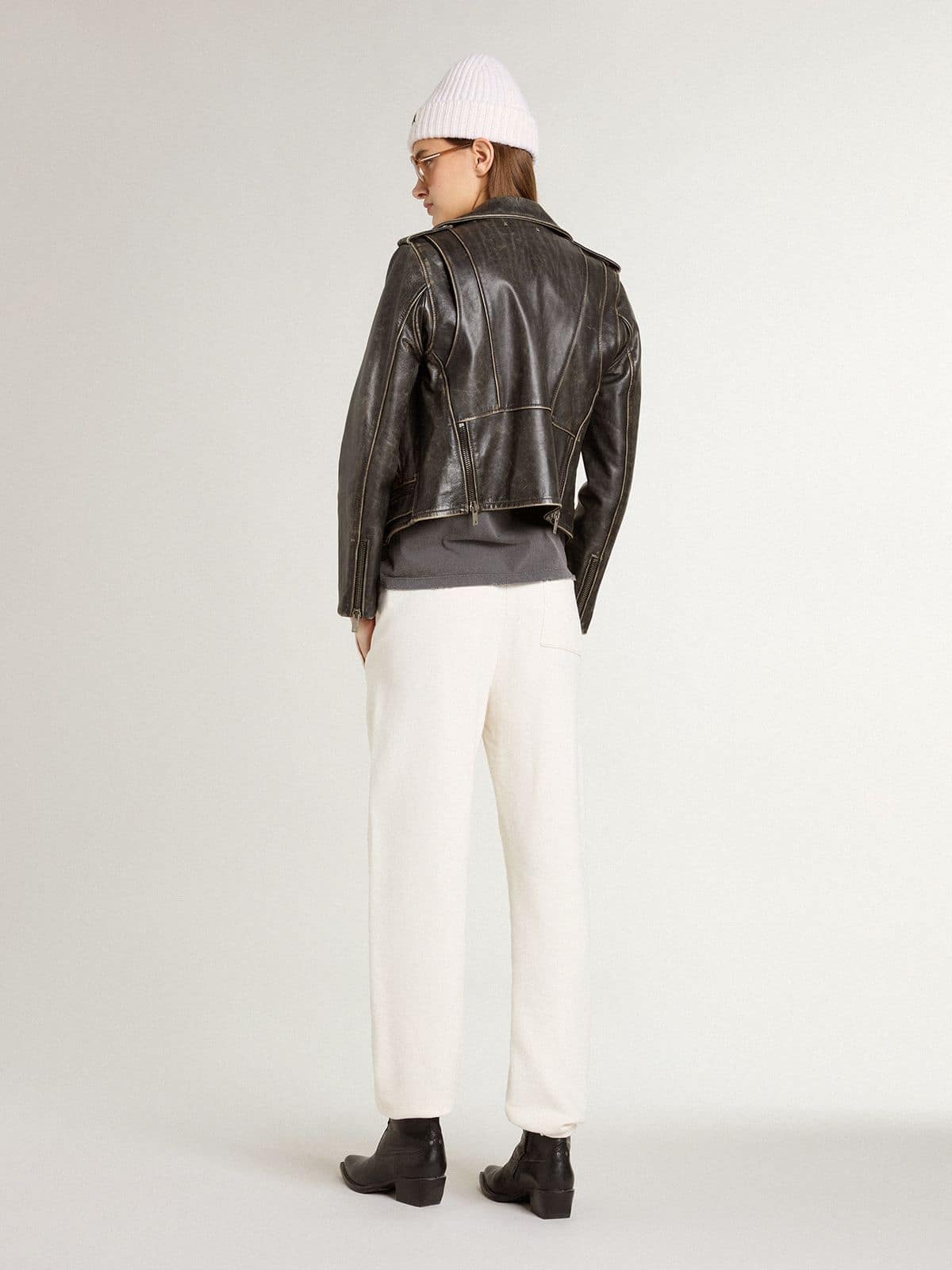 Golden Goose - Pantalón jogger blanco in 