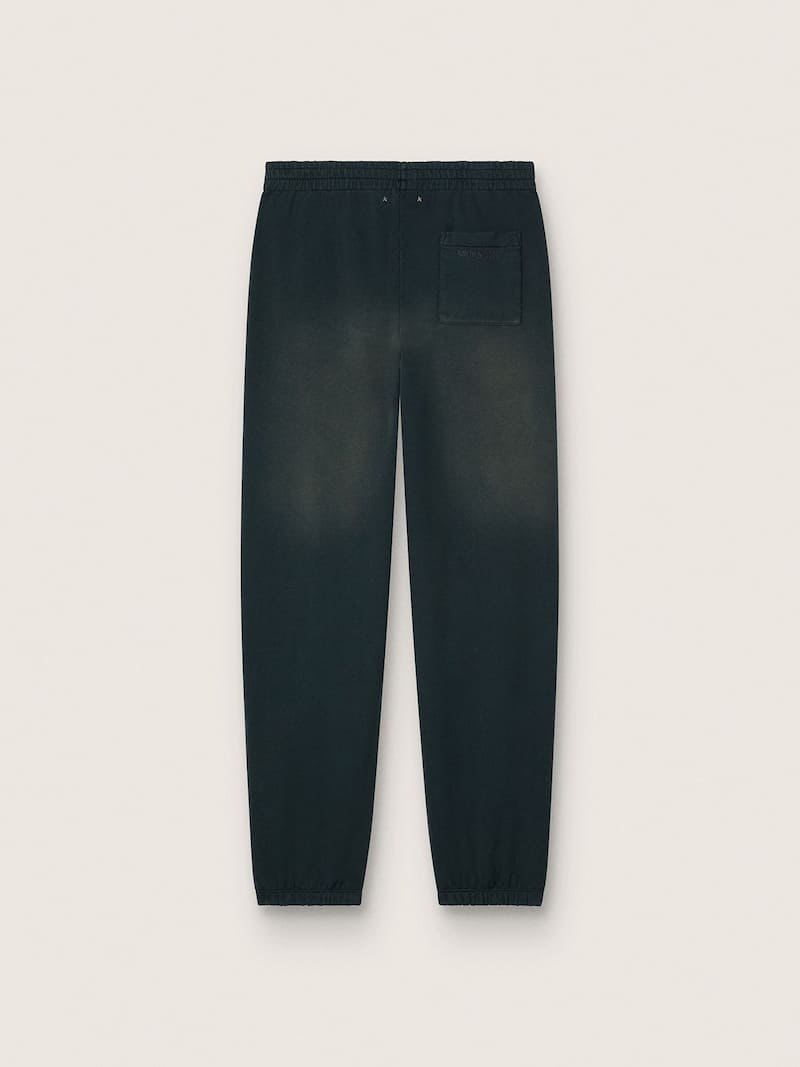 Golden Goose - Schwarze Unisex-Joggers in Washed-Optik in 