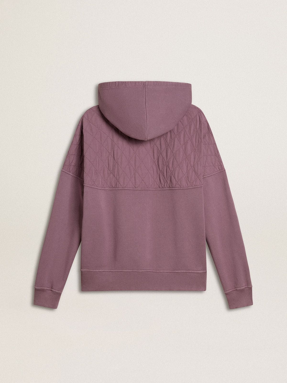 Golden Goose - Unisex mauve cotton sweatshirt with print on the front in 