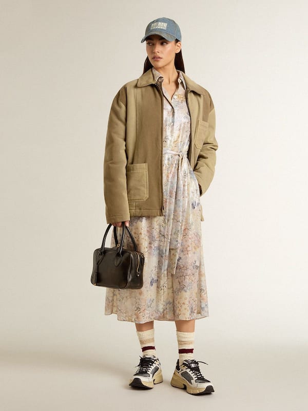 Golden Goose - Unisex padded jacket in shades of khaki in 