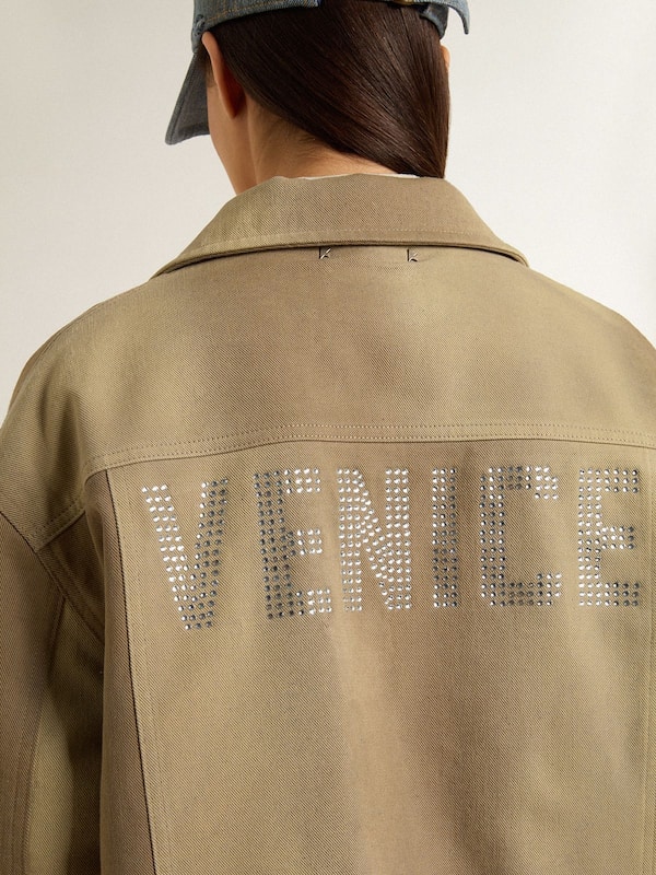 Golden Goose - Unisex padded jacket in shades of khaki in 