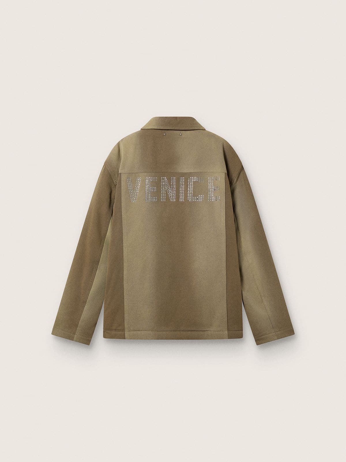 Golden Goose - Gefütterte Unisex-Jacke in verschiedenen Khakitönen in 