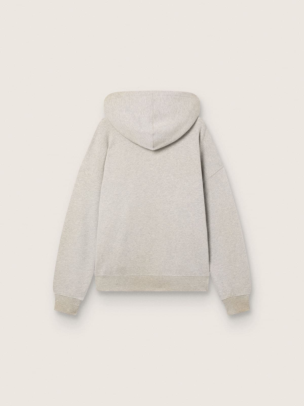 Golden Goose - Sweat-shirt &agrave; capuche unisexe en coton gris avec imprim&eacute; drapeau vintage in 