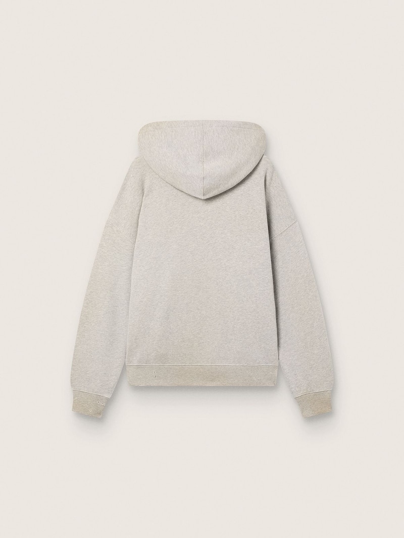 Golden Goose - Graues Unisex-Kapuzensweatshirt aus Baumwolle mit Vintage-Flaggenprint in 